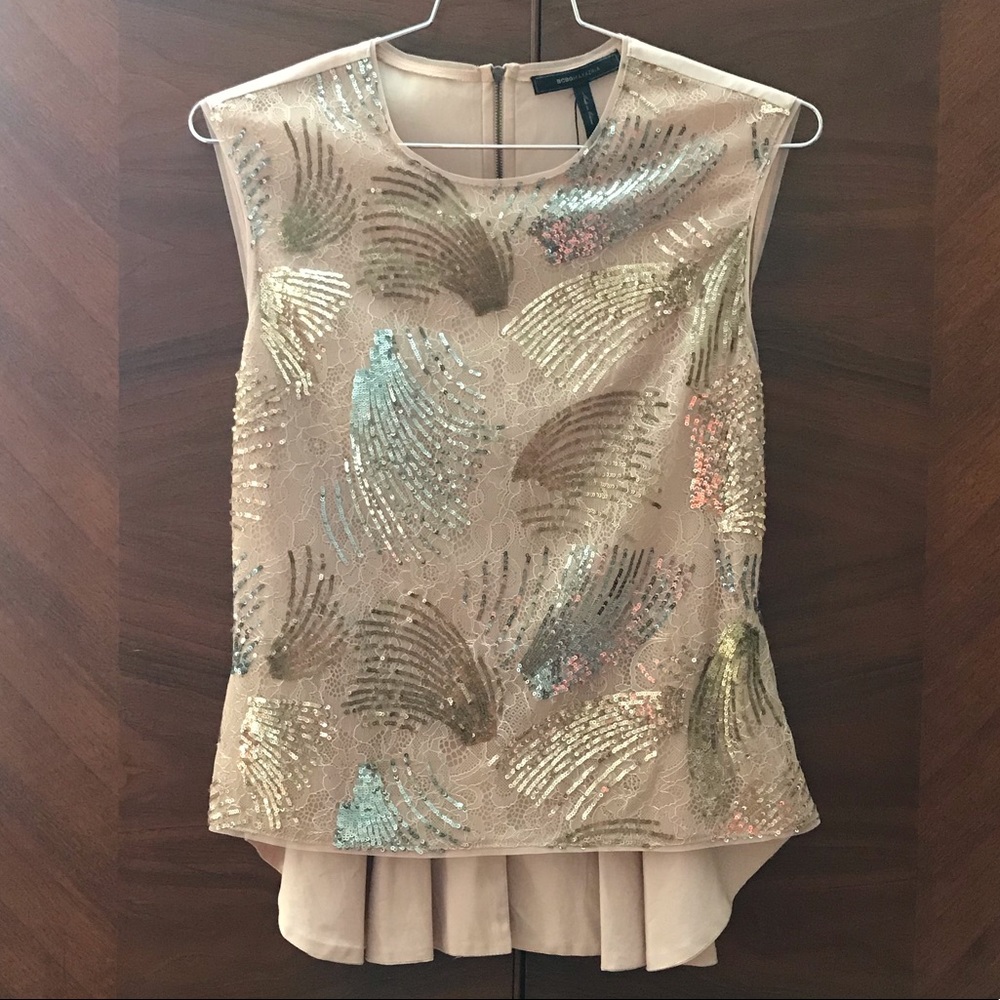 BCBGMaxAzria ‘Savanah’ Peplum Blouse